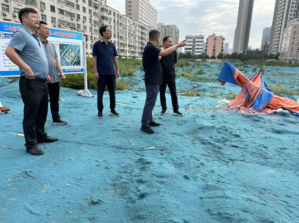 集團公司黨委委員、副總經理張巖到侯寨新鎮(zhèn)區(qū)安置區(qū)調研項目建設工作
